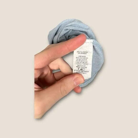 Altar’s State Suede Lace Front Long Sleeve Top Small - Picture 6 of 6